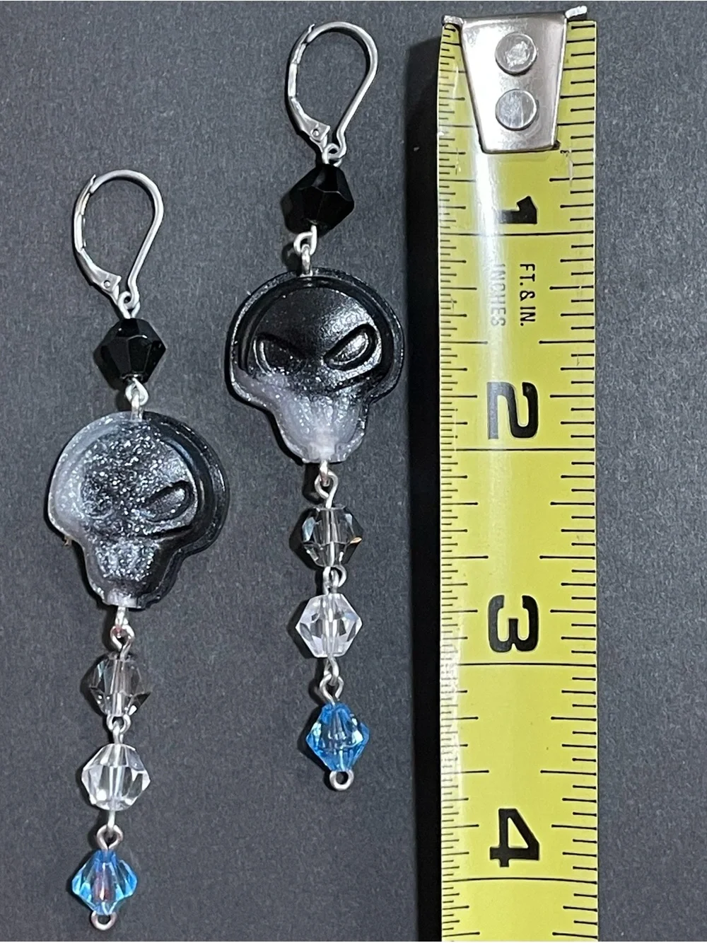 Twisted Wonderland Inspired Groovy Candy Earrings Idia Shroud (Nightmare Suit)